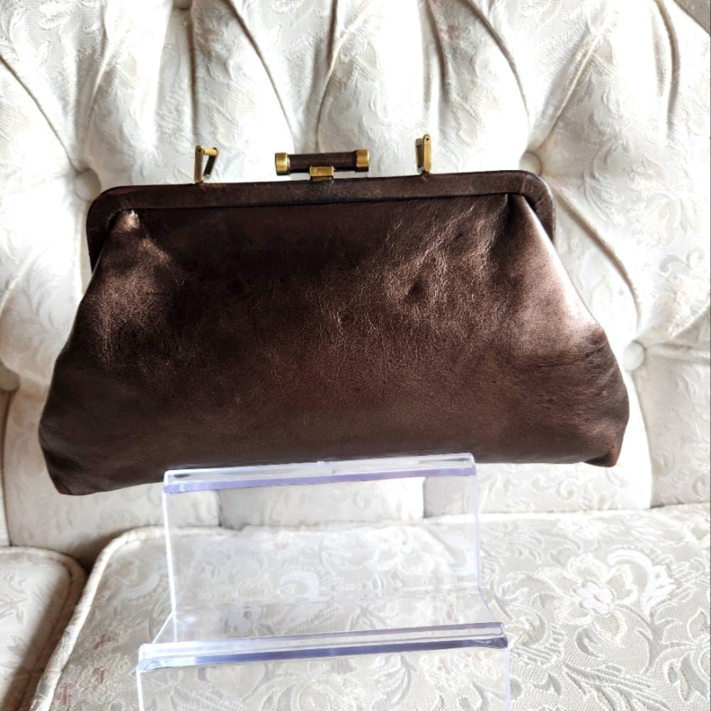 Burberry Brown Leather Clutch - Picture 2 of 9